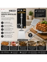Egonex İbico İ22-452 ( 27cm ) ( Krom ) ( Metal ) ( Servis Spatula )*12x10