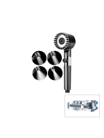 Egonex İbico K13-043 ( Masaj Uçlu=elastik Silikon ) Ultra Duş Başlık ( 360° ) ( 3 Mod= Fonksiyonlu ) ( Su Stop Tuşlu )*40