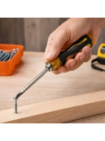 Egonex INSULATED SCREWORD LRD-155 ( RENKLİ & SİLİKON SAPLI )( 2İN1=ÇİFT TARAFLI UÇ ) KADEMELİ TORNAVİDA ( MIKNATIS UÇ & YILDIZ - DÜZ )*12X20