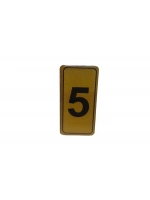 Egonex Kapı Numarası No-5 Silikonlu Yapışkanlı*10x20