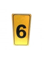 Egonex Kapı Numarası No-6 Silikonlu Yapışkanlı*10x20