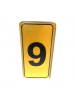Egonex Kapı Numarası No-9 Silikonlu Yapışkanlı*10x20