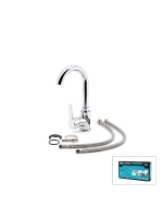 Egonex Kınetex Ktx-2639 ( Krom ) Delta Lavabo Bataryası ( Aç Kapa)*12