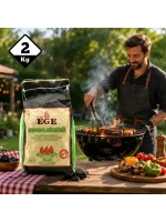 Egonex King Ege Mangal Kömürü ( 2kg ) ( Çıra Hediyelidir )*12=k