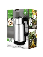 Egonex Kiwi Kk-3334 ( Çelik & Sürahi Model ) Kettle Elektrikli Su Isıtıcısı ( Paslanmaz Çelik Gizli Rezistans ) ( 360° ) ( 2.2lt ) ( 1500w )*12
