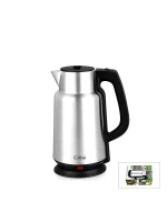 Egonex Kiwi Kk-3334 ( Çelik & Sürahi Model ) Kettle Elektrikli Su Isıtıcısı ( Paslanmaz Çelik Gizli Rezistans ) ( 360° ) ( 2.2lt ) ( 1500w )*12