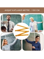 Egonex Krt-1083 Ahşap Katlanır Metre ( 1mt )*24x20