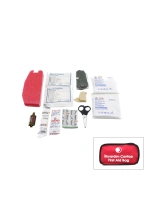 Egonex Krt-1089 (polyester Çantalı) İlk Yardım Seti (17pcs=2-gazlı-2-üçgen-3-hidrofil-1-elastik Bez& 5-yara Bandı& Baticonol& Makas& Boyun Korse& Çanta)*75