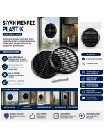 Egonex Krt-1145 Siyah Menfez Plastik*100