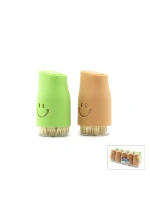 Egonex Ksmart K-1542 ( Tuzluk Model ) Kürdan ( Şeffaf Cam ) ( Renkli Plastik Kaplama )*10x36