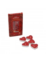 Egonex Ksmart K-4344 ( 8 Pcs ) ( Kalpli ) Kırmızı Tea Lıght Mum*50x6