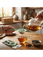 Egonex Lavıta Plastik Renkli Sap Çay Süzgeç*24x1