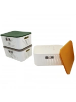 Egonex Lova Lv-361 ( 13.4 Lt ) Bubble Organizer Kulplu Kapaklı Kutu Plastik 26.1x37.4x16.4cm*12=k