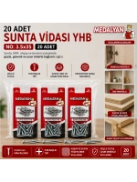 Egonex Medalyan Dl-03 ( 3.5x35 ) ( 20pcs ) Sunta Vidası*12x12