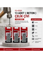 Egonex Medalyan Dl-23 ( 4x60 ) ( 13pcs ) ( Beton ) Çelik Çivi*12x12
