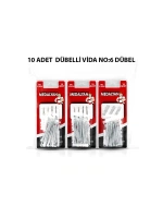 Egonex Medalyan Dl-33 ( 3.5x50 ) ( 10pcs ) Dübelli Vida*12x12