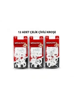 Egonex Medalyan Dl-38 ( No-6 ) ( 12pcs ) Çelik Çivili Kroşe *12x9