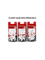 Egonex Medalyan Dl-40 ( No-4 ) ( 25pcs ) Çelik Çivili Kroşe*12x9