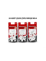 Egonex Medalyan Dl-41 ( No-5 ) ( 20pcs ) Çelik Çivili Kroşe*12x9