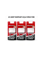 Egonex Medalyan Dl-99 ( 3.9x16 ) ( 25pcs ) Matkap Uçlu Vida*12x10
