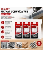 Egonex Medalyan Dl-99 ( 3.9x16 ) ( 25pcs ) Matkap Uçlu Vida*12x10