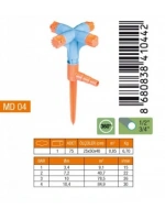 Egonex Medalyan Md-04 ( 4lü & Normal ) Sprınk Fiskiye (kısa Meme)*5x15