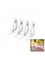 Egonex Melody Houseware M-401 ( 4pcs ) Plastik & Yaylı Masa Örtüsü Mandalı Kıskacı*70