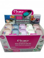 Egonex Melody M-087 Nova ( Vantuzlu ) Sabunluk & Süngerlik (renkli Plastik) ( Eğimli Duruş Ayaklı )*30=k