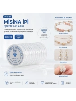 Egonex Mina Carin Mc-147 ( Size:0.3 & 30mt ) ( Şeffaf & Klasik ) Misina İpi*10x100