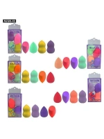 Egonex Mujgan Mjgn-40 ( 4pcs ) ( Tombik ) ( Renkli ) ( Makyaj Sünger ) Seti*6x80