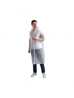 Egonex Mujgan Mjgn-442 ( Şeffaf ) ( Tek Kullanımlık ) ( Pardesü ) Yağmurluk (kapşonlu) (çıt Çıt Düğmeli) (%100 Su Geçirmez) (60gr)*5x100