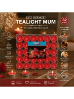 Egonex Nerox Nrx-39k ( 32pcs ) Tea Light Yuvarlak Mum Mix*48