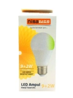 Egonex Nisaluc Eamp-074/by ( 9+2w ) ( E27 ) ( Beyaz-yeşil ) Led Ampul*10x10