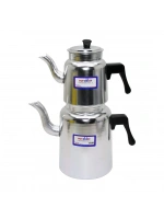 Egonex Nuraklar Lc-103 ( No-3 ) Lüks Alüminyum Çaydanlık Takımı*12
