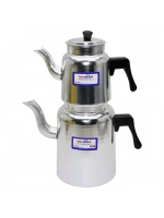 Egonex Nuraklar Lc-105 ( No-5 ) Lüks Alüminyum Çaydanlık Takımı*12