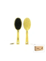 Egonex Onas Ons-831 ( Oval & Plastik ) ( Bambu Ahşap Renk ) Fön & Saç Fırçası & Tarak*12x12