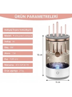 Egonex Özel Üretim Sensörlü Hijyenik Otomatik Pratik Hassas Derinlemesine Makyaj Fırçası Temizleme Makinesi RONAS-41