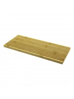 Egonex Pablıto Home Pbt-024 (d.gen) (çift Taraflı=düz & Dalgalı Oyuk Kanallı) Ahşap Bambu Sunum Tepsi (17x39x1.5cm)*24