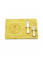 Egonex Pablıto Home Pbt-330 (bıçak Sağ) (ahşap Bambu) Kahvaltı Peynir Sunum Pano (2peynir Bıçak=ahşap Saplı)(19x29cm &1.5cm)*36