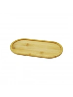 Egonex Pablıto Pbt-278 ( Oval ) Ahşap Bambu Yağdanlık Altlık ( Mini Tepsi ) ( 20x10x0.8cm )*240