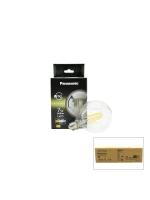 Egonex PANASONİC (LDGCH-07-LH-2RC) (G95) (WARM WHİTE & SARI IŞIK) (7W=60W) (E27) (LED FİLAMENT & RUSTİK AMPUL) LAMBA (806LM)(2700K)(15000H)*10=K