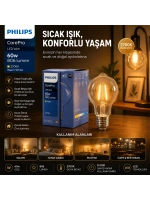 Egonex Phılıps Code-380035 00 Corepro ( 7w=60w & E27) (a60 & 2700k) ( Led Filament & Rustik Ampul ) Lamba ( 806 Lumen ) ( Cam Gövde )*10=k