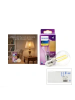 Egonex Phılıps Code-777579 00 ( 7w=60w & E27 ) ( Gold Color ) ( Led Filament & Rustik Ampul ) Lamba ( 806 Lumen ) ( Cam Gövde )*4=k