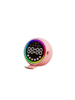 Egonex Platoon Pl-4652 Dijital Saat Çalar & Bluetooth Wireless ( Mini ) Hoparlör Speaker ( Usb Şarjlı & Işıklı ) ( 5w )*80