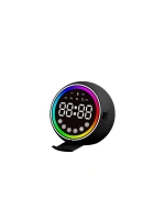 Egonex Platoon Pl-4652 Dijital Saat Çalar & Bluetooth Wireless ( Mini ) Hoparlör Speaker ( Usb Şarjlı & Işıklı ) ( 5w )*80