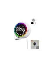 Egonex Platoon Pl-4652 Dijital Saat Çalar & Bluetooth Wireless ( Mini ) Hoparlör Speaker ( Usb Şarjlı & Işıklı ) ( 5w )*80