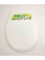 Egonex Poly Et-011 Beyaz Yumuşak Klozet Kapak Büyük Puf*17
