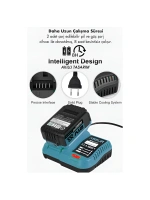 Egonex Profesyonel Asr-1111 ( 6pcs ) ( Usta Elektrikli Alet Seti ) ( Şarjlı=21v) ( Spral Taşlama & Hilti & Bağ Makas & Somun Sökme & Darbeli Vidalama & Budama Testere ) Plastik Çantal*1