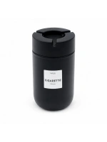 Egonex Qlux C-00570 ( 660cc ) ( Siyah Cam ) ( Siyah Plastik Kapak ) Küllük ( No-08 Cıgarette & Kül Tablası )*12=k