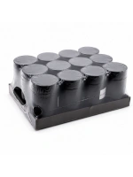 Egonex Qlux C-00570 ( 660cc ) ( Siyah Cam ) ( Siyah Plastik Kapak ) Küllük ( No-08 Cıgarette & Kül Tablası )*12=k